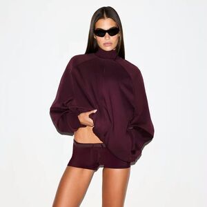 Nike Skims Oversized Track Jacket Currant Size Large